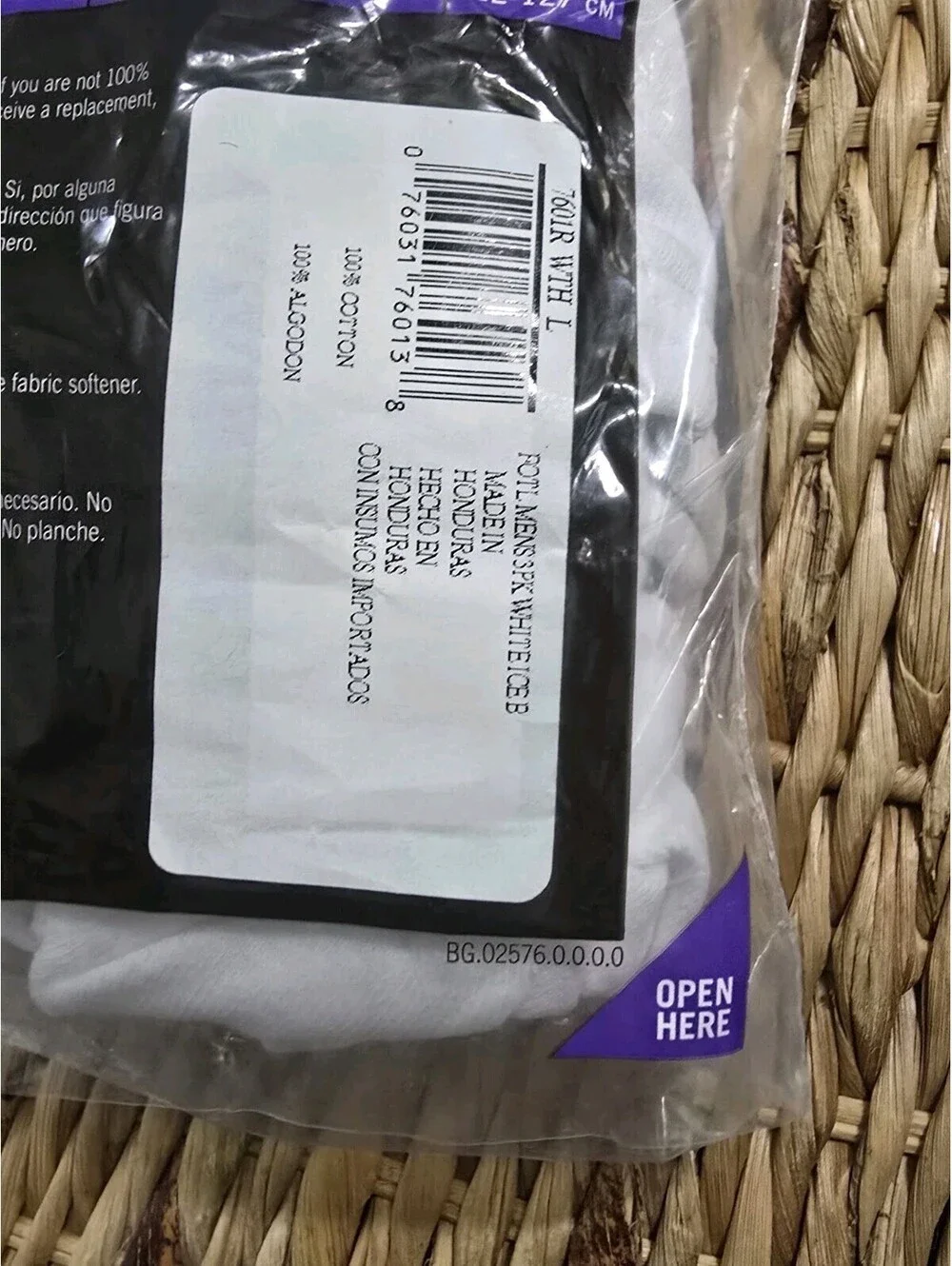 Fruit Of The Loom Briefs Men's L White Tag-Free Underwear 3 Pack Comfy Full Cut